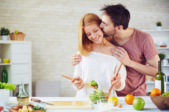 Make a gourmet dinner with your husband. This can be an ongoing gift. Date night!